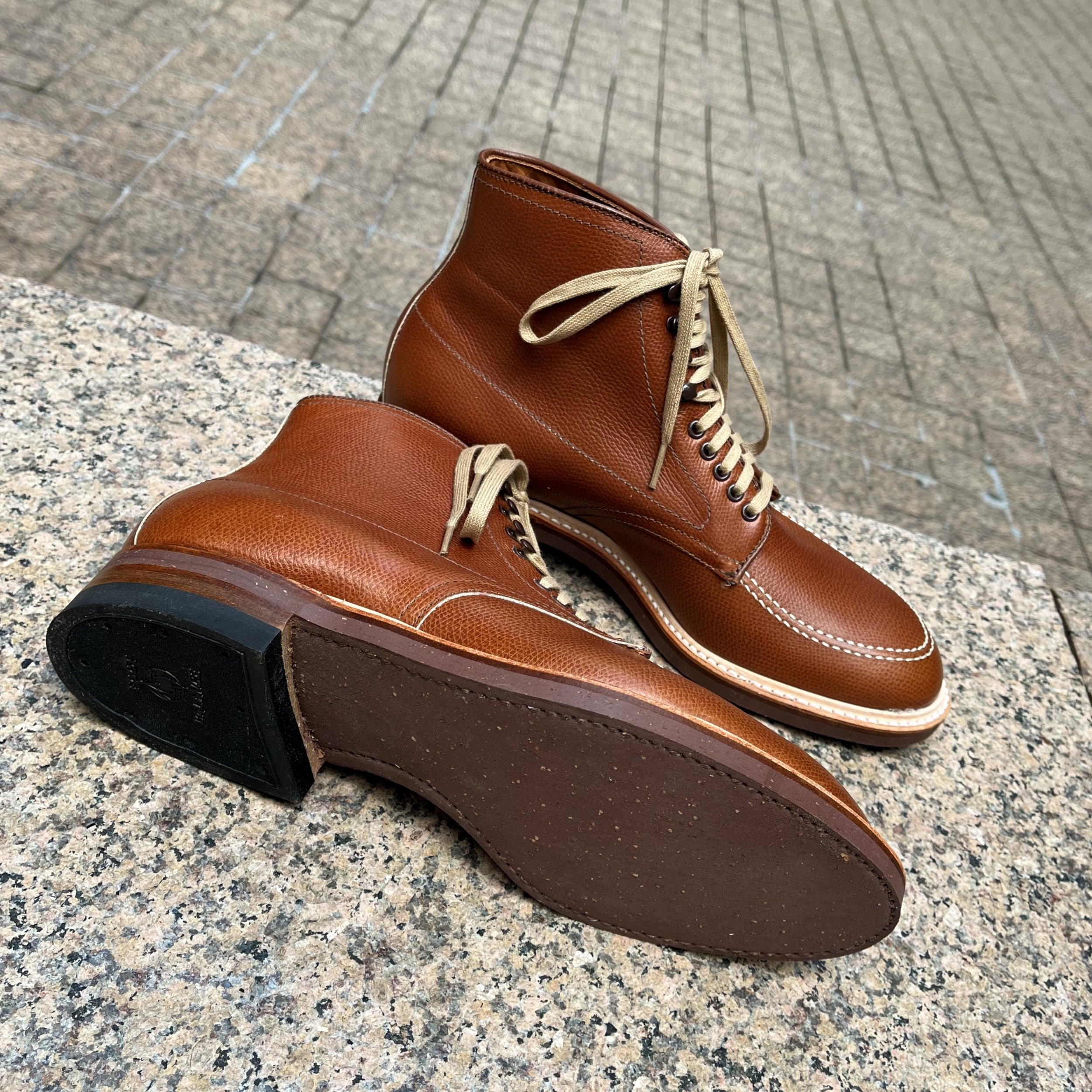 Alden Modified Last Indy Boot Tan Alpine Grain — mouldedshoe Alden Modified Last Indy Boot Tan Alpine Grain — mouldedshoe